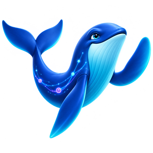 The VizWhale whale waving hello